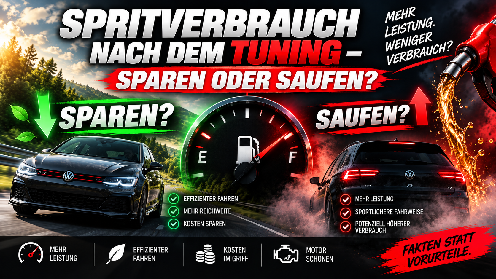 Spritverbrauch nach dem Tuning – sparen oder saufen?